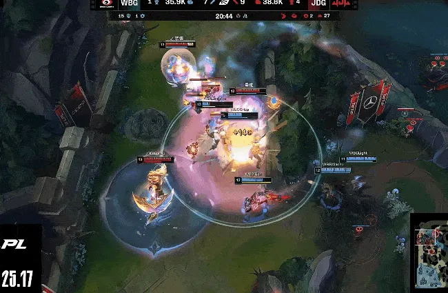 KAIYUN应用-Xiaoxu鳄鱼战斗力拉满，JDG团战阵型更优轻松团灭WBG